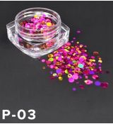 Mix barev kruhy,P-03