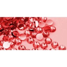 Samolepící kamínky na nehty-130 ks-červené 3 mm