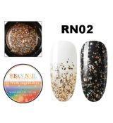 RBAN Nail,čirý s barevnými střípky,5ml-RN02
