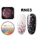 RBAN Nail,čirý s barevnými střípky,5ml-RN03