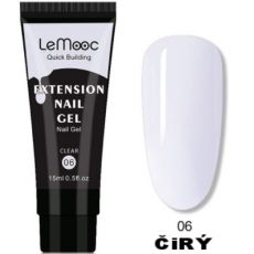 LeMooc barevný polygel,15 ml-č.06 čirý