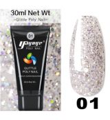 YAYOGE poly gel glitter,30 ml-01