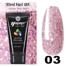 YAYOGE poly gel glitter,30 ml-03