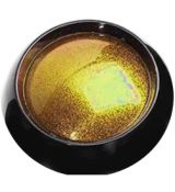 Nailtec metalický leštící mirror pudr,nový-zlatý v černé kulaté dóze