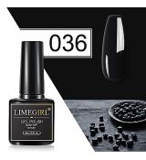 Limegirl černý gel lak pro mirror pudry,8 ml-036