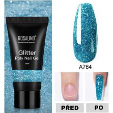 Rosalind GLITTER POLY GEL,RE06-A764,30 ml