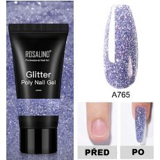 Rosalind GLITTER POLY GEL,RE06-A765,30 ml