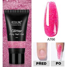 Rosalind GLITTER POLY GEL,RE06-A766,30 ml
