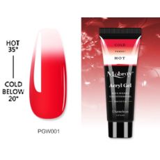 Mobray, poly gel,15 ml, termo červený