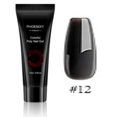 PHOENIXY poly gel, 15 ml - č.12- BLACK