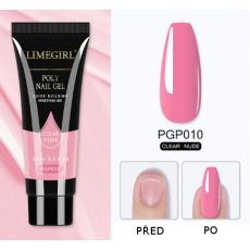Limegirl barevný polygel,15 ml-clear nude