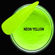 2 v 1, DIPPING A AKRYL NEON BAREVNÝ PUDR, NEON YELLOW,10 g