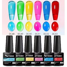 Mtssii průhledně barevný gel lak,7 ml - DC52 TMAVĚ MODRÝ