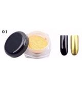 Nailtec metalický leštící mirror pudr,č.01