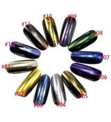 Nailtec metalický leštící mirror pudr,č.7