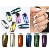 Nailtec metalický leštící mirror pudr,green/zelený